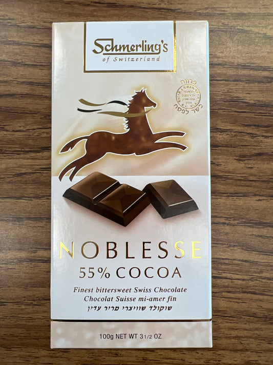 KFP Schmerling nobless 55% cocoa. Chocolate parve