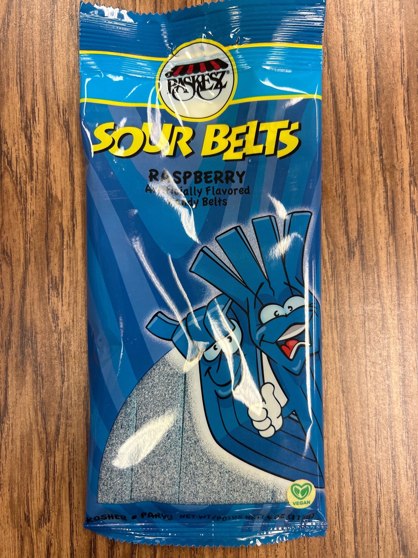 Paskesz sour belts raspberry flavored