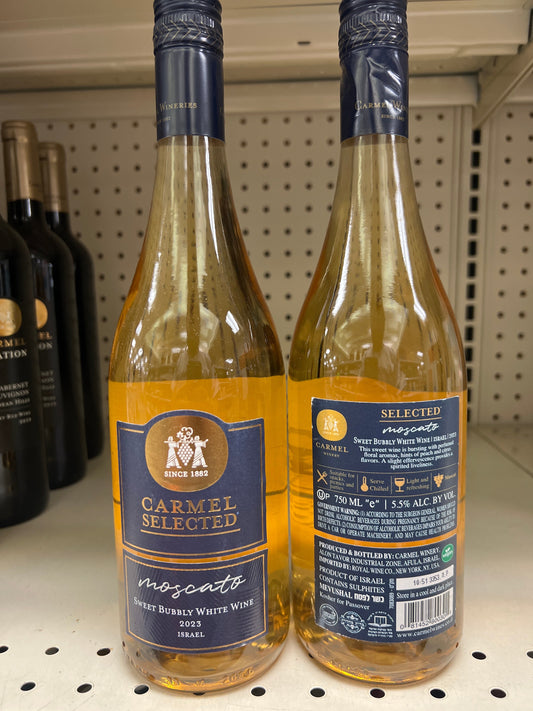 Carmel Winery Moscato Selected Samson Mevushal