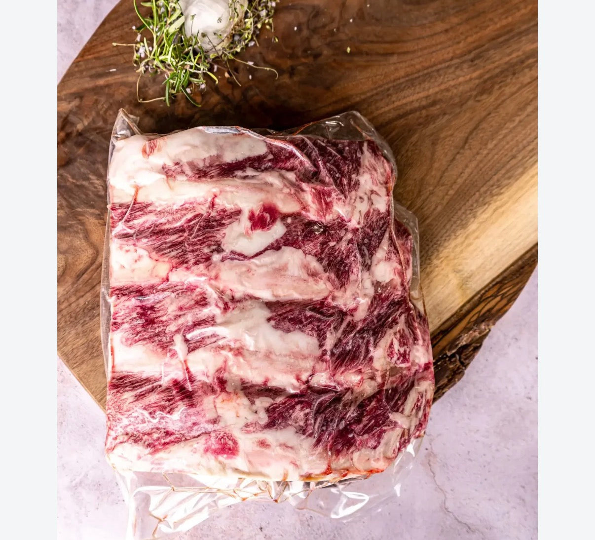 Holy Wagyu. Chick baby back ribs. Good for a fatty cholent or soup. $12.69/lb. Price adjustment at checkout. Approximately 2.5lbs