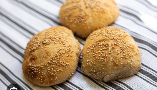Crumbs sesame sourdough rolls 4-pack