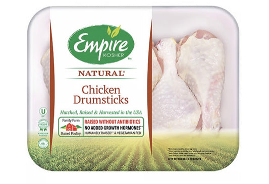 Empire drumsticks. Chicken legs. $4.69/lb. Price adjusted at checkout. Approx 2.75lbs