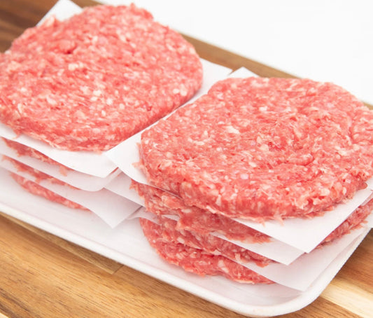 Rubashkin 1/4 lb beef burger CHK $9.49/lb Price adjusted at fulfillment. Approx 2lbs