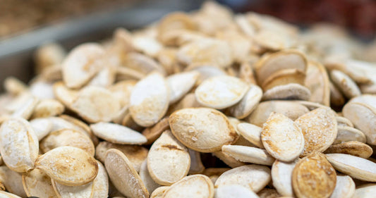 Yossef roasting. Roasted Pumpkin seeds by weight 1g ($1.30)