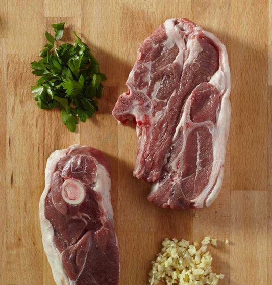 Rosenblatt. Lamb shoulder chops $18.59/lb Price adjusted at fulfillment. Approx 3lbs