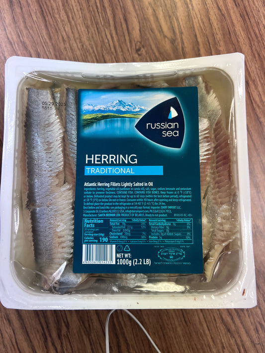Russian sea. Traditional Herring fillets. 1000g 2.2lbs