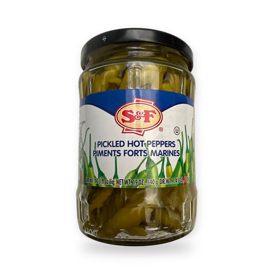A and F pickled hot peppers