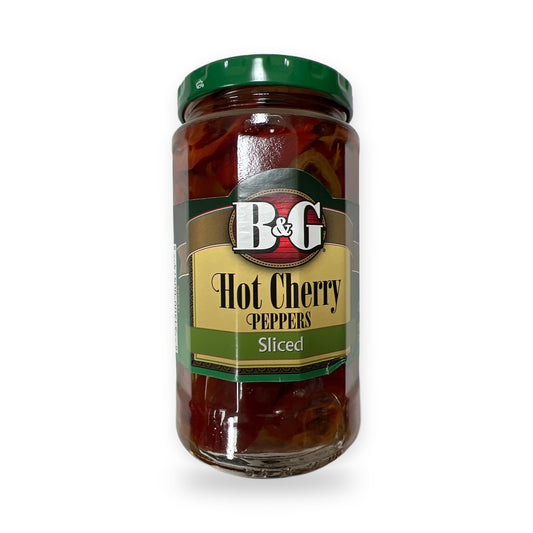 B and G hot cherry peppers sliced