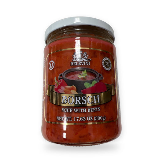 Belevini borscht soup with beets
