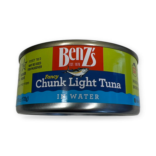 Benzs fancy chunk light tuna in water טונה במים