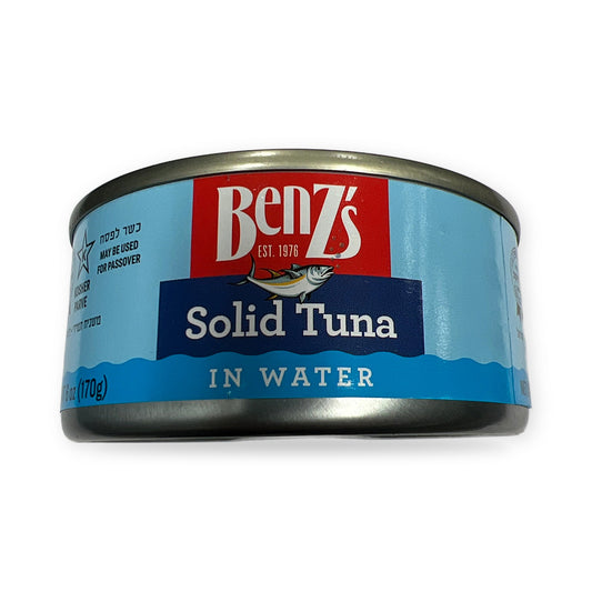 Benzs solid tuna in water טונה במים