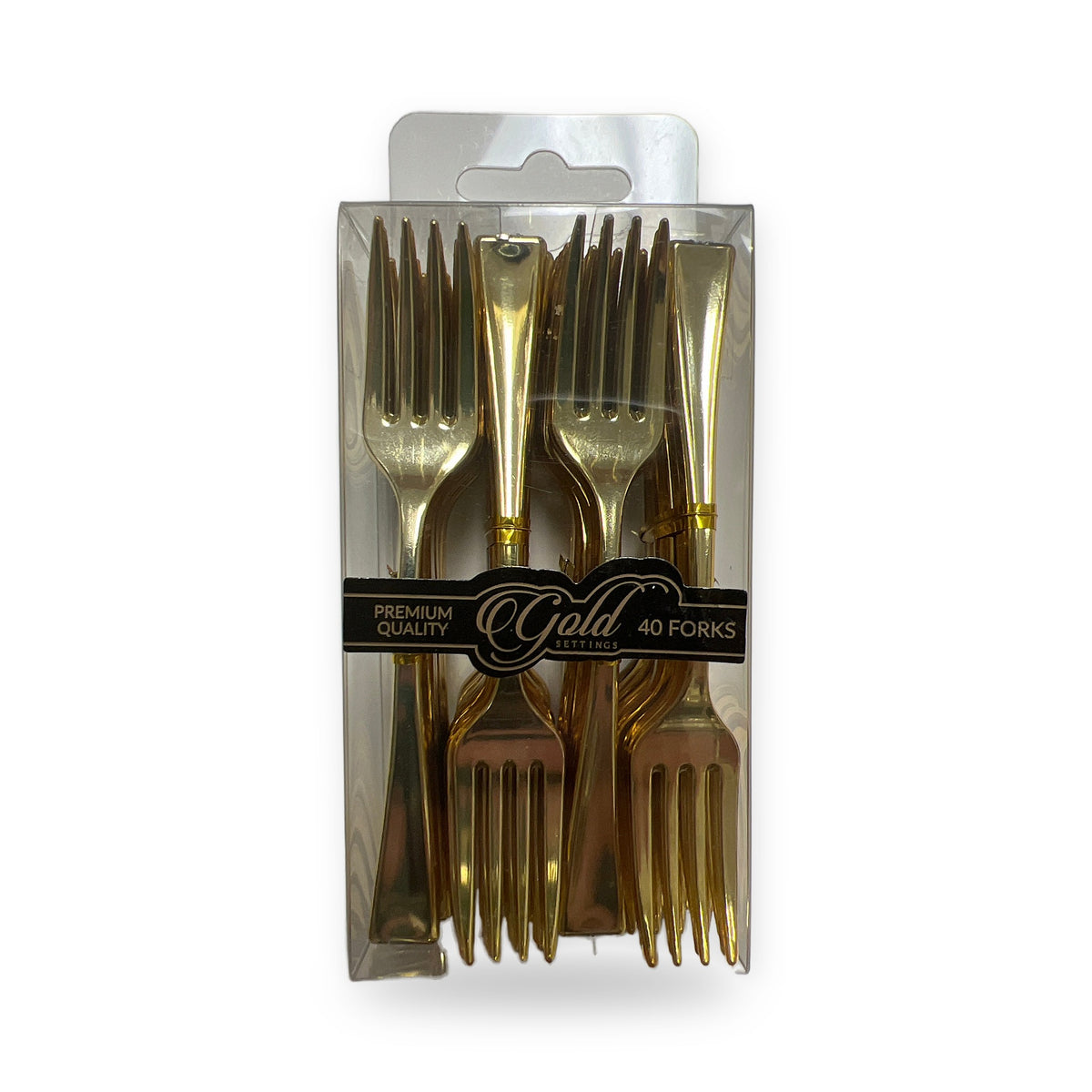 Blue sky #2363 gold settings 40 gold dessert forks small