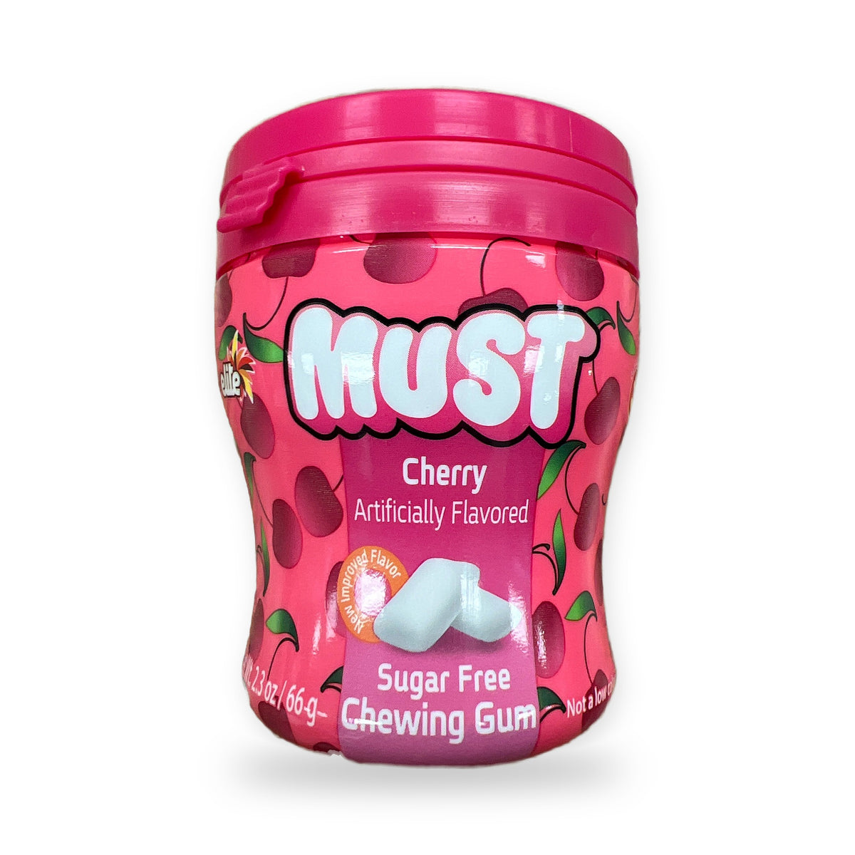 Elite must gum. Cherry. Sugar free