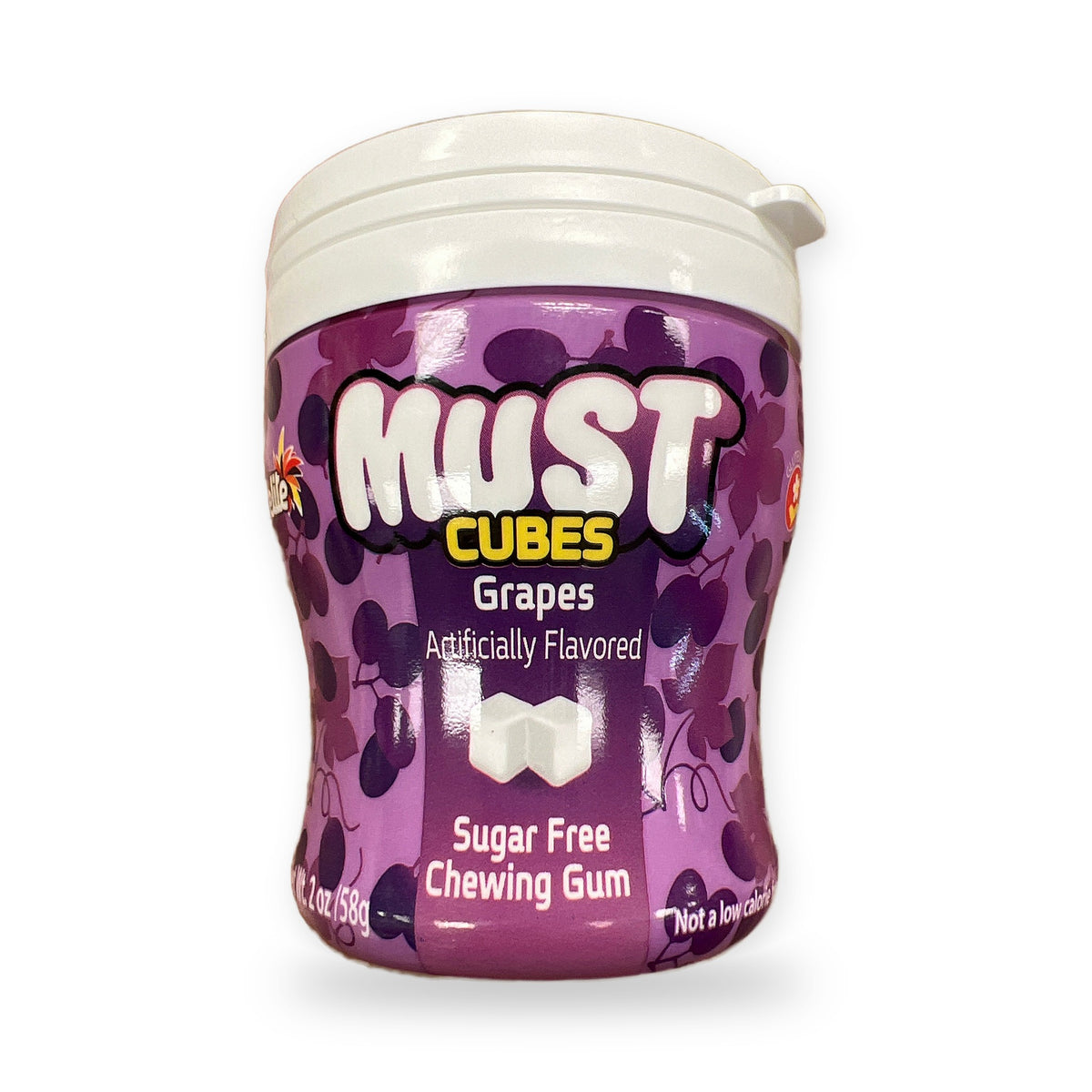 Elite must gum. Grape cubes. Sugar free
