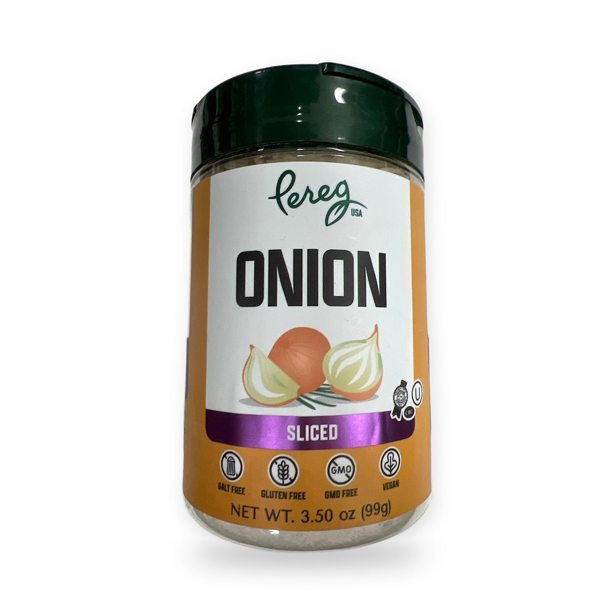 Pereg onion. Sliced