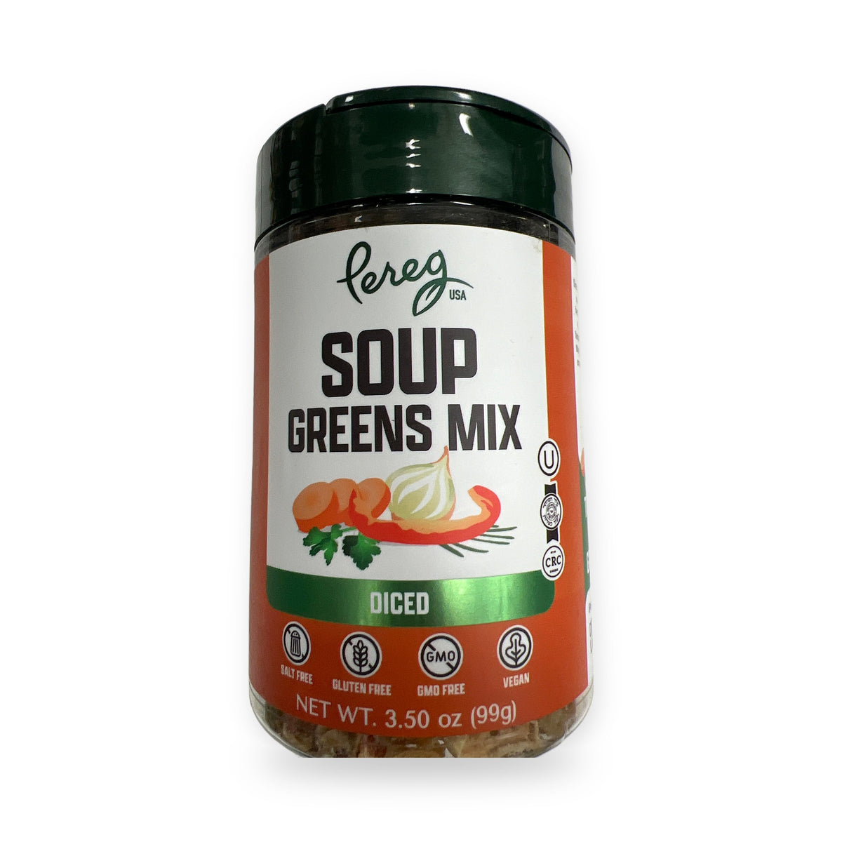 Pereg soup greens mix. Diced