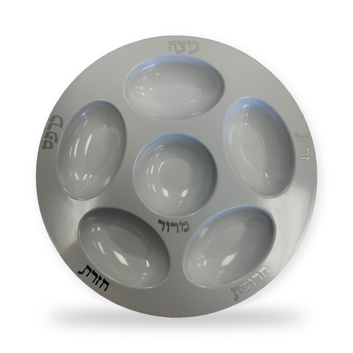 Pesach Seder plate. Hard plastic for Passover