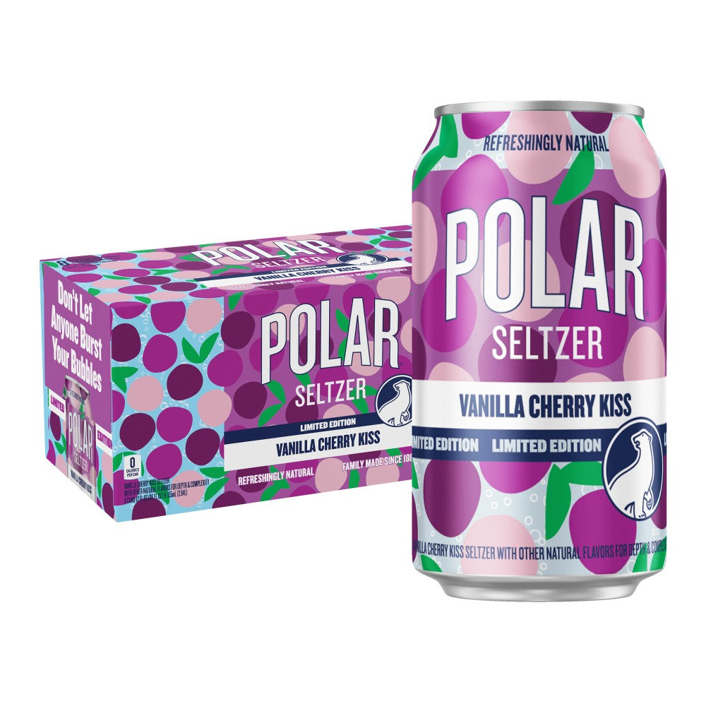 Polar Seltzer Vanilla Cherry 12 oz 8-pack