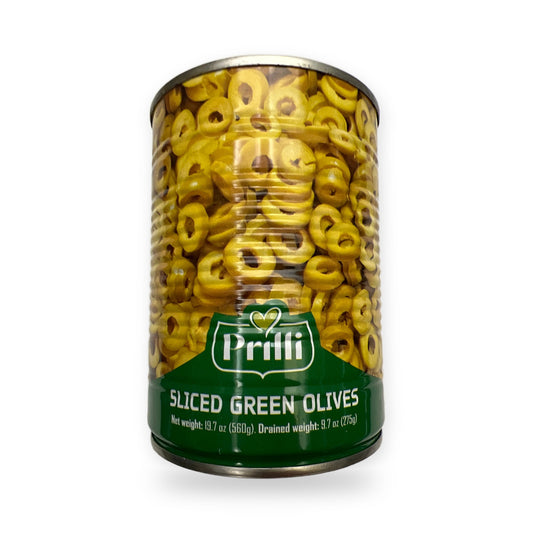 Prilli sliced green olives
