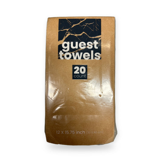 Simcha collection 3832 natural wood guest towel/napkins 20ct