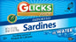 Glicks Sardines in Water 4.375 oz