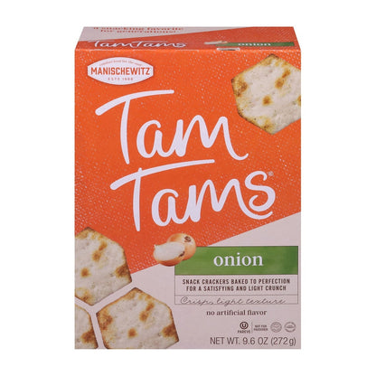 Manischewitz tam tams crackers onion
