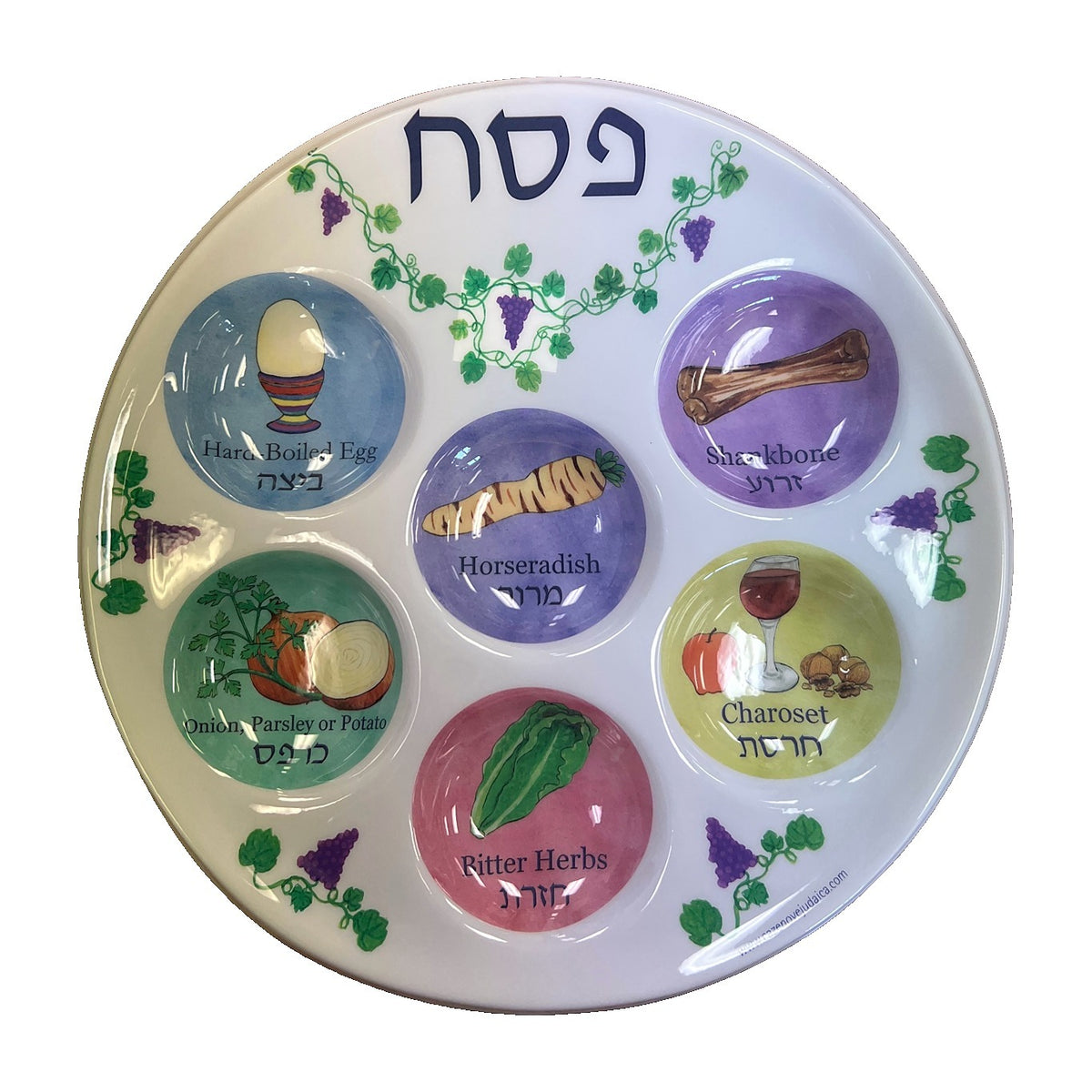 Pesach. Seder plate for kids and adults alike. Plastic for Passover