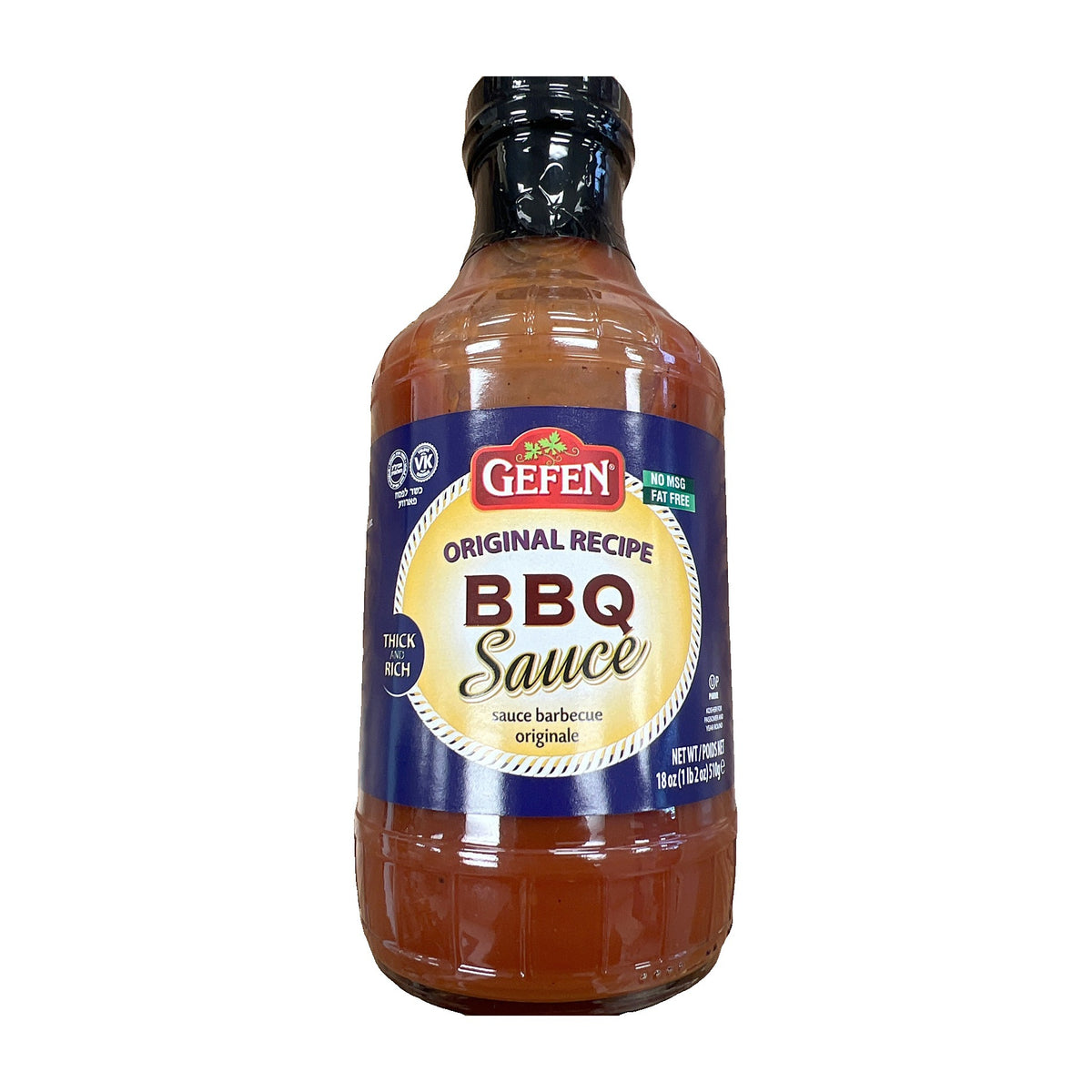 Gefen original recipe bbq sauce no msg fat free