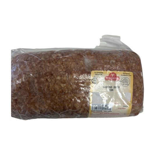 Co-op Rubashkin CHK ground chuck / ground beef $8.49/lb Price adjusted at fulfillment. Approx 2lbs per tray 12 trays