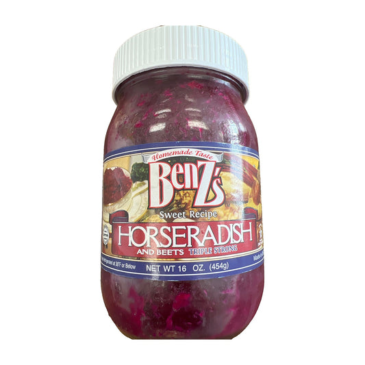 Benzs  horseradish and beets triple strong. Chrain