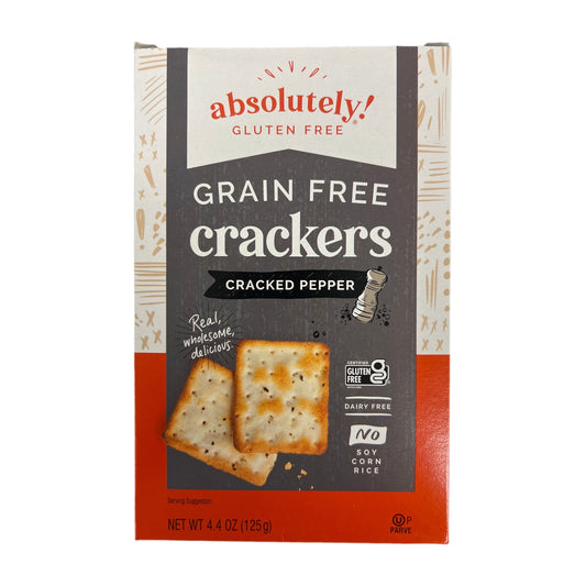 Absolutely gluten free. Grain free crackers Osem cracked pepper flavored