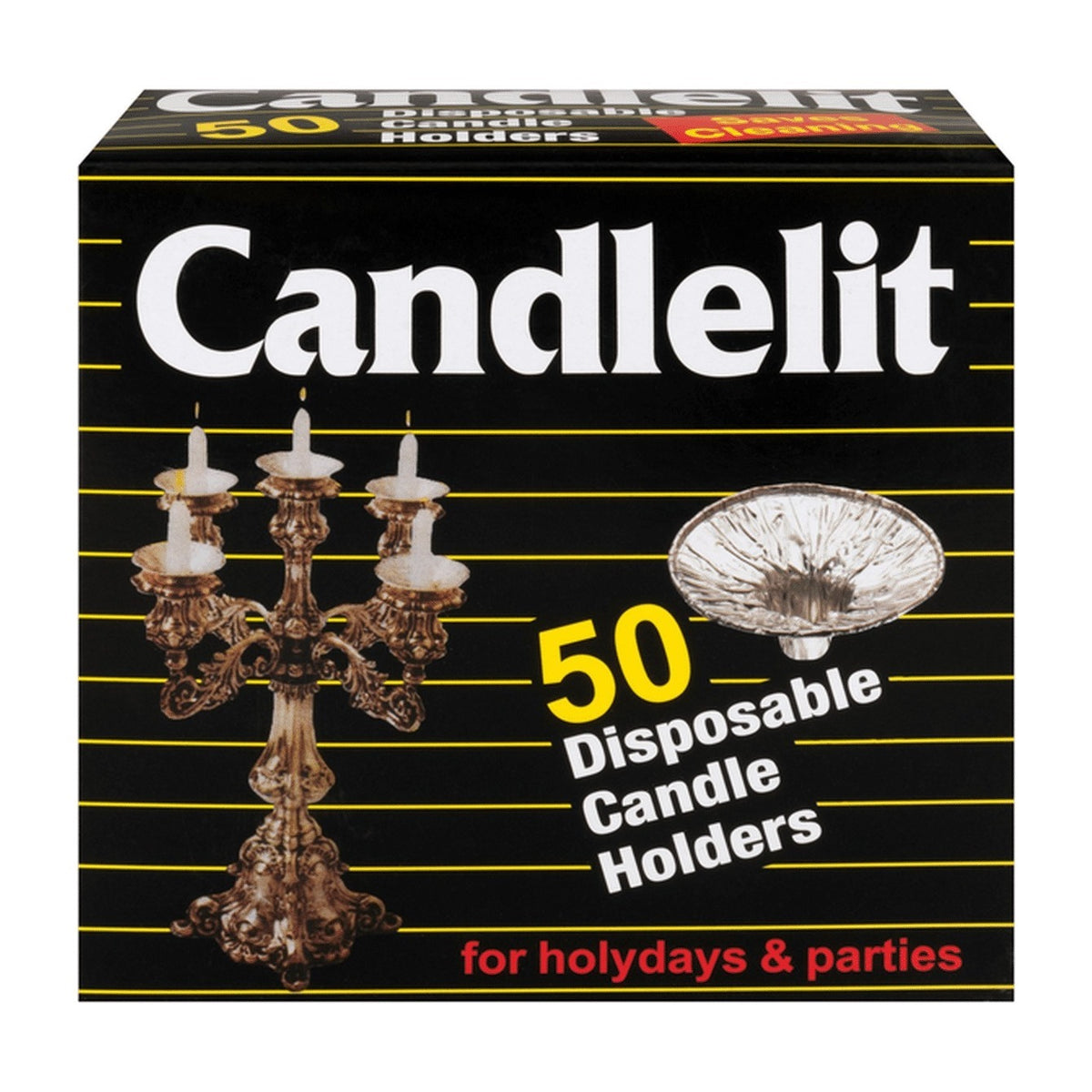 Candlelit. 50 disposable candle holders