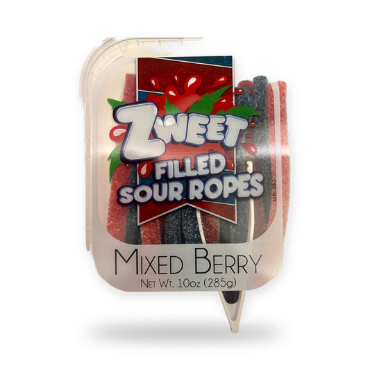Zweet sour filled ropes mixed berry